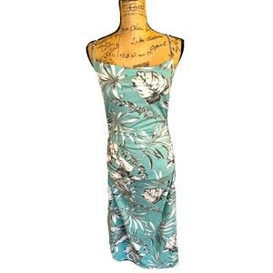 Midi backless spring floral dress